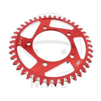 Alu-Kettenrad: 42Z, Teil.: 525 rot, JMP , Innen Ø : 100, Lochkr.: 120