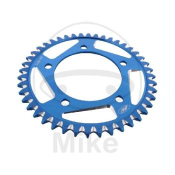 Alu-Kettenrad: 44Z, Teil.: 525 blau, JMP , Innen Ø : 112, Lochkr.: 138