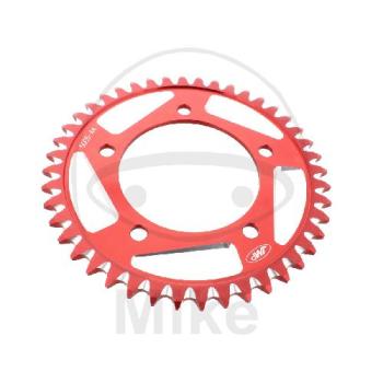 Alu-Kettenrad: 44Z, Teil.: 525 rot, JMP , Innen Ø : 112, Lochkr.: 138