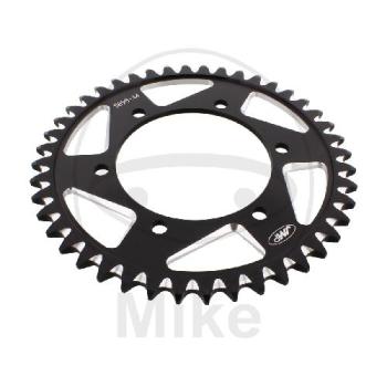 Alu-Kettenrad: 44Z, Teil.: 525 schwarz, JMP , Innen Ø : 110, Lochkr.: 130