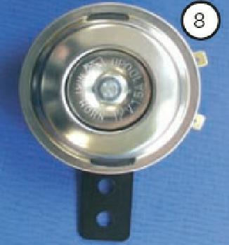 Hupe, 12V blank, ø70mm