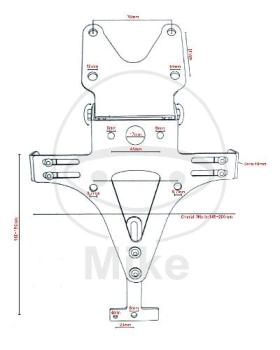 Preview: Kennzeichenhalter, Universal, JMP