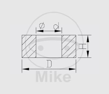 Preview: Gleitbuchsen in Kolbenstange, 5X8X5, Kayaba