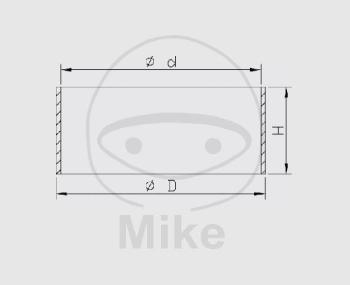 Preview: Gleitbuchsen-Satz für Standrohr,  46X48X20, NOK