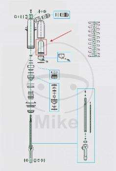 Preview: Membrane, für Federbein, 46X88, Kayaba