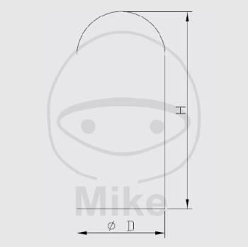 Preview: Membrane, für Federbein, 46X103, Kayaba