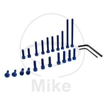 Motor-Schraubensatz, Alu, blau, Pro Bolt