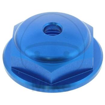 Lenkkopfmutter, geschlossen, JM, M24X1,50, Alu blau