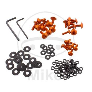 Verkleidungsschrauben-Satz, Pro Bolt, Alu, orange
