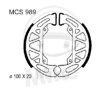 Bremsbacken, mit Feder, TRW