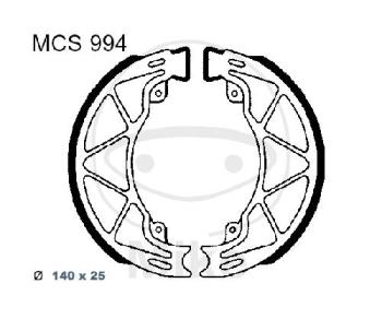 Bremsbacken, mit Feder, TRW