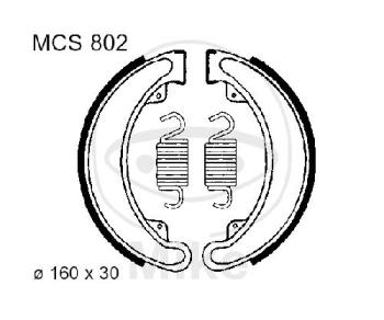 Bremsbacken, mit Feder, TRW