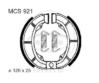 Bremsbacken, mit Feder, TRW