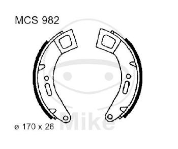 Bremsbacken, ohne Feder, TRW