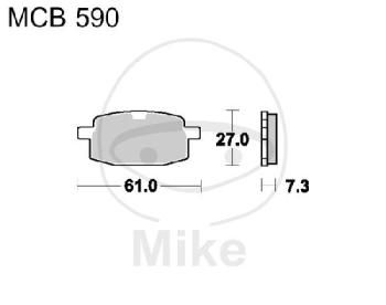 Bremsklötze, Scooter, TRW