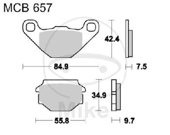 Bremsklötze, Standard, TRW, altern. 7375397
