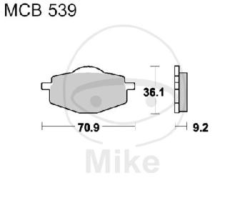 Bremsklötze, Standard, TRW, altern. 7328446