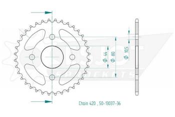 Preview: Kettenrad, 36 Zähne