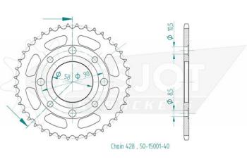 Preview: Kettenrad, 40 Zähne