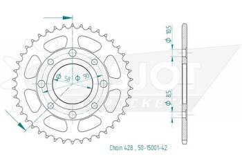 Preview: Kettenrad, 42 Zähne