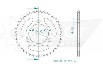 Preview: Kettenrad, 40 Zähne