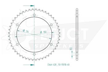 Kettenrad, 48 Zähne