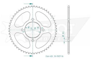 Preview: Kettenrad, 56 Zähne