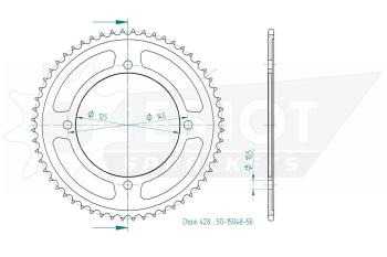 Kettenrad, 56 Zähne