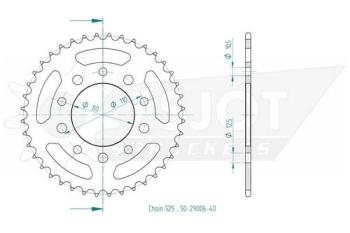 Preview: Kettenrad, 40 Zähne