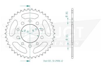 Kettenrad, 42 Zähne
