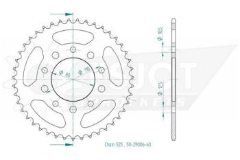 Preview: Kettenrad, 43 Zähne