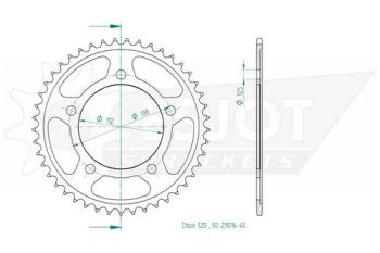 Preview: Kettenrad, 45 Zähne
