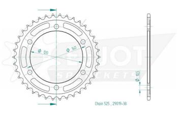 Preview: Kettenrad, 38 Zähne