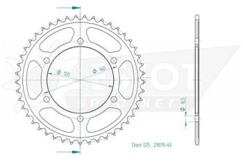 Preview: Kettenrad, 45 Zähne