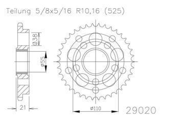 Preview: Kettenrad, 36 Zähne