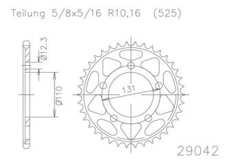 Preview: Kettenrad, 44 Zähne