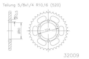 Preview: Kettenrad, 43 Zähne