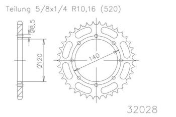 Preview: Kettenrad, 46 Zähne