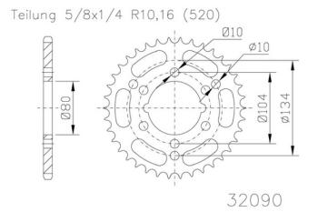 Preview: Kettenrad, 38 Zähne