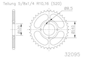 Preview: Kettenrad, 39 Zähne
