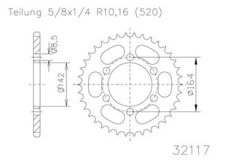 Preview: Kettenrad, 46 Zähne