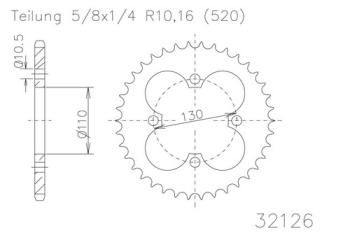 Preview: Kettenrad, 38 Zähne