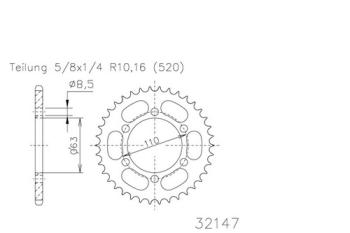 Preview: Kettenrad, 45 Zähne