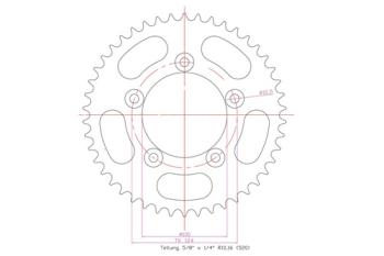 Preview: Kettenrad, 45 Zähne