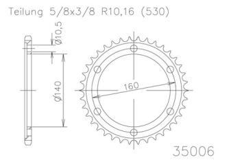 Preview: Kettenrad, 45 Zähne