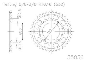 Preview: Kettenrad, 36 Zähne