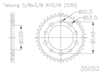 Preview: Kettenrad, 40 Zähne