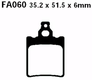 Preview: Bremsbelag - Satz Blackstuff (organisch) (EBC), FA060
