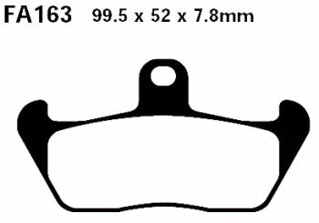 Preview: Bremsbelag - Satz Blackstuff (organisch) (EBC), FA163