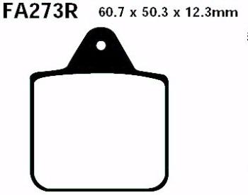 Preview: Bremsbelag - Satz Sintermetall Goldstuff (EBC), FA273R